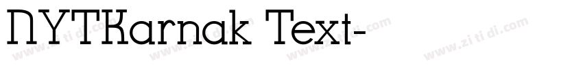 NYTKarnak Text字体转换